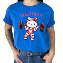 Camiseta TShirt Feminino Hello Lifty Academia Treinos Básica Algodão