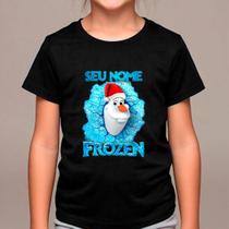 Camiseta Tshirt Infantil OLAF FROZEN Personalizada com NOME