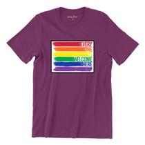 Camiseta Tshirt LGBT Unissex Plus Size Todos São Bem Vindos Aqui