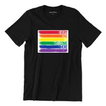 Camiseta Tshirt LGBT Unissex Plus Size Todos São Bem Vindos Aqui