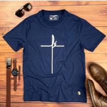 Camiseta Tshirt Masculina Azul Fé Camiseta Tshirt Masculina Azul Fé