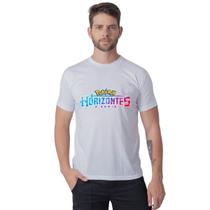 Camiseta Tshirt Masculina Básica Estampa Personalizada Animes Pokémom Horizontes Algodão Premium