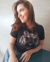 Camiseta TShirt Me Tigre Manga Curta Viscolycra