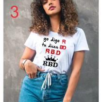 Camiseta Tshirt rebelde rbd feminina - Nacional