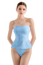 Camiseta tubular feminina SUUKSESS, azul, tamanho GG, forrada dupla