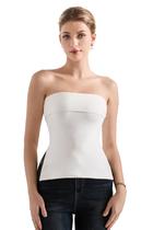 Camiseta tubular feminina SUUKSESS branca com forro duplo tamanho L