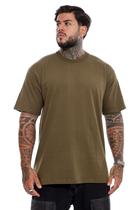 Camiseta Tubular Streetwear Sem Costura Lateral Lisa Oversized