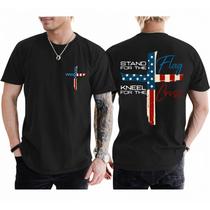Camiseta Tuislay Christian Stand para The Flag Kneel for The Cross Camiseta Tuislay Christian Stand para The Flag Kneel for The Cross