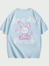 Camiseta Tumbrl Old School Estampa Coelho Grafite Skate Streetwear Mix Match Blusa Oversized Unissex Camiseta Tumbrl Old School Estampa Coelho Grafite Skate Streetwear Mix Match Blusa Oversized Unissex