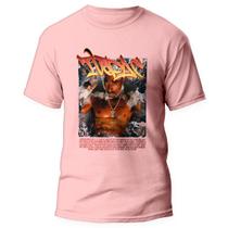 Camiseta Tupac 2pac Rapper Rap camisa Hip Hop 2 Rosa Camiseta Tupac 2pac Rapper Rap camisa Hip Hop 2 Rosa