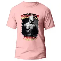Camiseta Tupac 2pac Rapper Rap camisa Hip Hop 3 Rosa