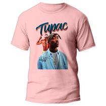 Camiseta Tupac 2pac Rapper Rap camisa Hip Hop 4 Rosa