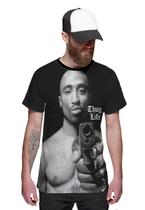 Camiseta Tupac Shakur Gangster Thug Life Hip Hop 2Pac