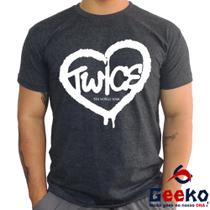 Camiseta Twice 100% Algodão 5th World Tour Ready To Be K-pop Once Geeko