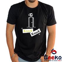 Camiseta Twice 100% Algodão Knock Knock Once K-pop Geeko