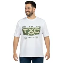 Camiseta Txc Branca Estampada Country Original Plus Size