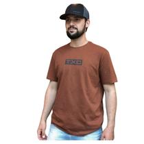 Camiseta Txc Marrom Logo Preto Camiseta Txc Marrom Logo Preto