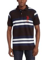 Camiseta U.S. Polo Assn Multi Colored Striped With Big Pony Tamanho G
