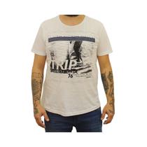 Camiseta Ultimato Básica Masculina Trip Branca Moderna