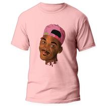 Camiseta Um Maluco no Pedaço Will Smith Fresh Prince 3 Rosa Camiseta Um Maluco no Pedaço Will Smith Fresh Prince 3 Rosa