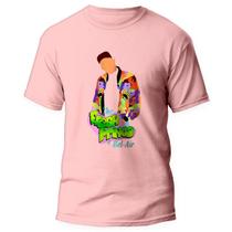 Camiseta Um Maluco no Pedaço Will Smith Fresh Prince 7 Rosa