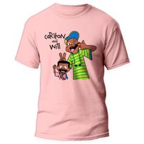 Camiseta Um Maluco no Pedaço Will Smith Fresh Prince 8 Rosa