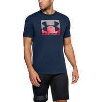 Camiseta Under Armour Boxed Sportstyle Masculina - Marinho/Vermelho