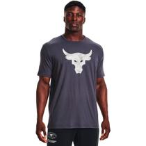 Camiseta Under Armour Project Rock Bull Marinho Masculino Camiseta Under Armour Project Rock Bull Marinho Masculino