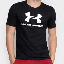 Camiseta Under Armour Sportstyle Logo Masculina - Preto e Branco