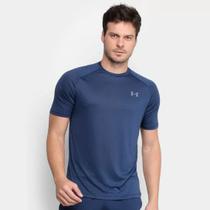 Camiseta Under Armour Tech 2.0 Masculina - Azul Marinho