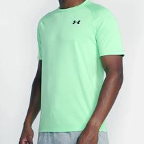Camiseta Under Armour Tech 2.0 Masculina - Preto e Verde Limão