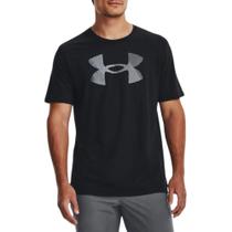 Camiseta Under Armour Ua Big Logo Fill SS BRZ Preto e Cinza - Masculino