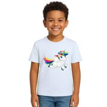 Camiseta Unicórnio Flying Licorne Estampa Personalizada Camiseta Unicórnio Flying Licorne Estampa Personalizada