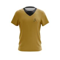 Camiseta Uniforme Dry 1966 Capitão Kirk Star Trek