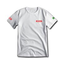 Camiseta Uniforme Senai Escolar Branca Logo Bordado Camiseta Uniforme Senai Escolar Branca Logo Bordado