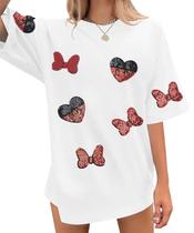 Camiseta UNIQUEONE Magic Kingdom com top de lantejoulas Colorful Castle