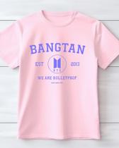 Camiseta Unissex 100% algodao BANGTAN