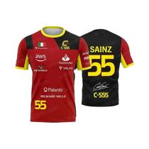 Camiseta Unissex 44 Vermelha E Preta Da Equipe De Corrida Hamilton Edição Especial Verão Para Fãs De