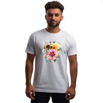 Camiseta Unissex Abelha na flor Camiseta Unissex Abelha na flor