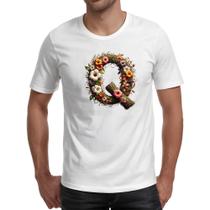 Camiseta Unissex Alfabeto Floral Letra Q