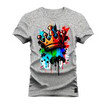 Camiseta Unissex Algodão 100% Algodão Coroa The Colors