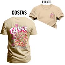 Camiseta Unissex Algodão 100% Algodão Gnare Frente e Costa