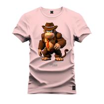 Camiseta Unissex Algodão 100% Algodão Gorilinha