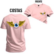 Camiseta Unissex Algodão Estampada Anjo Olho Frente Costas - Nexstar