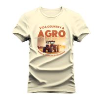 Camiseta Unissex Algodão Estampada Confortável AgroPeão
