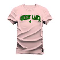 Camiseta Unissex Algodão Estampada Green Land