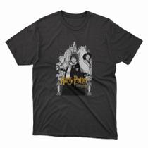 Camiseta Unissex Algodão Harry Potter Castelo Linha Premium