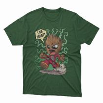 Camiseta Unissex Algodão I'Am Groot Linha Premium