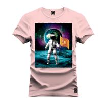 Camiseta Unissex Algodão Macia Premium Estampada Nasa Lua