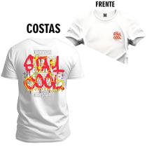 Camiseta Unissex Algodão Macia Premium Estampada Pixe Slam Cool Frente e Costas